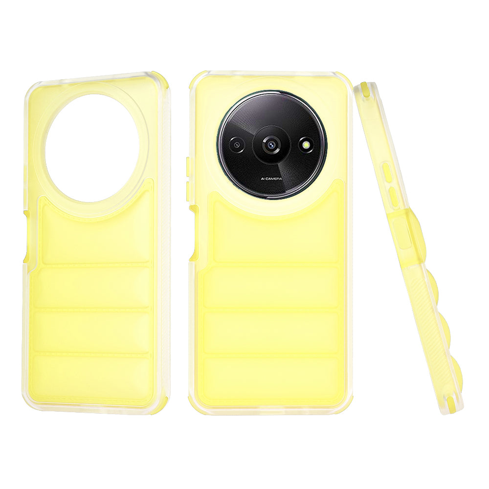 Custodia per Xiaomi Redmi A3x / A3, Techsuit, Wave Shield, Gialla