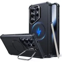 Custodia MagSafe per Samsung Galaxy S26 Ultra S948, ESR, Cyber Armor Kickstand, Nera — 3
