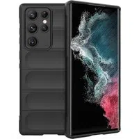Custodia per Samsung Galaxy S22 Ultra 5G S908, Techsuit, Magic Shield, Nera — 3