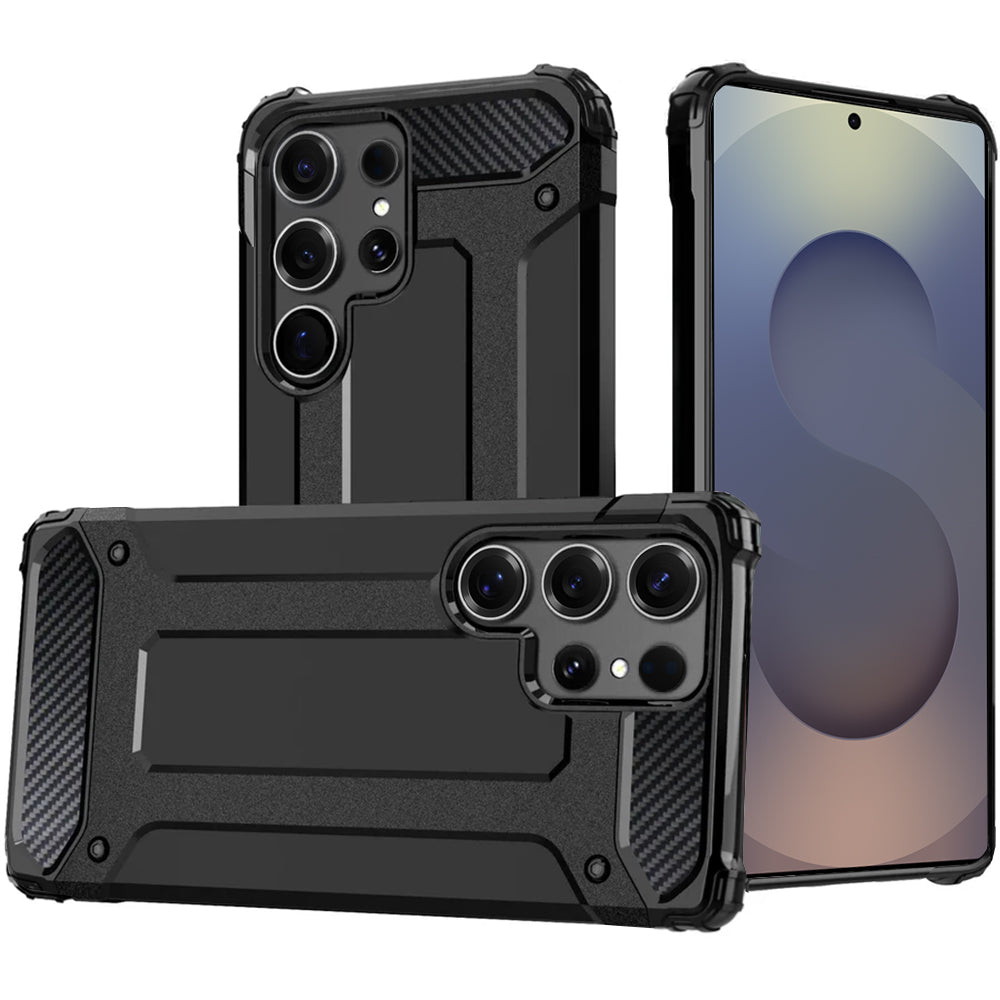Techsuit Custodia per Samsung Galaxy S25 Ultra S938, Techsuit, Hybrid Armor, Nera