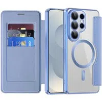 Custodia MagSafe per Samsung Galaxy S26 Ultra S948, Techsuit, SmartMag Book, Blu — 3