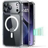 Custodia MagSafe per Apple iPhone 17 Pro, ESR, Classic Hybrid con Protezione Schermo, Trasparente — 3