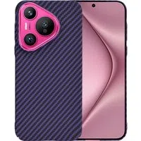 Custodia per Huawei Pura 70, Techsuit, Carbonite FiberShell, Viola — 3