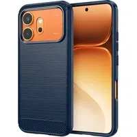 Custodia per Honor 600 Pro / 600, Techsuit, Carbonio, Blu — 3