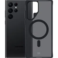 Custodia MagSafe per Samsung Galaxy S22 Ultra 5G S908, 3MK, Smoke MagCase, nero — 3