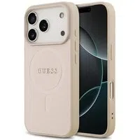 Custodia MagSafe per Apple iPhone 17 Pro Max, Guess, Saffiano Classic Logo, Rosa — 3