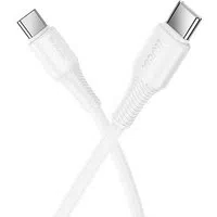 Cavo Dati e Ricarica USB-C - USB-C HOCO X120, 60W, 1m, Bianco — 3