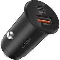 Caricabatterie Auto Tech-Protect CC02, 35W, 3A, 1 x USB-A - 1 x USB-C, Nero — 3