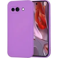 Custodia per Google Pixel 9a, Techsuit, SoftFlex, Viola — 3