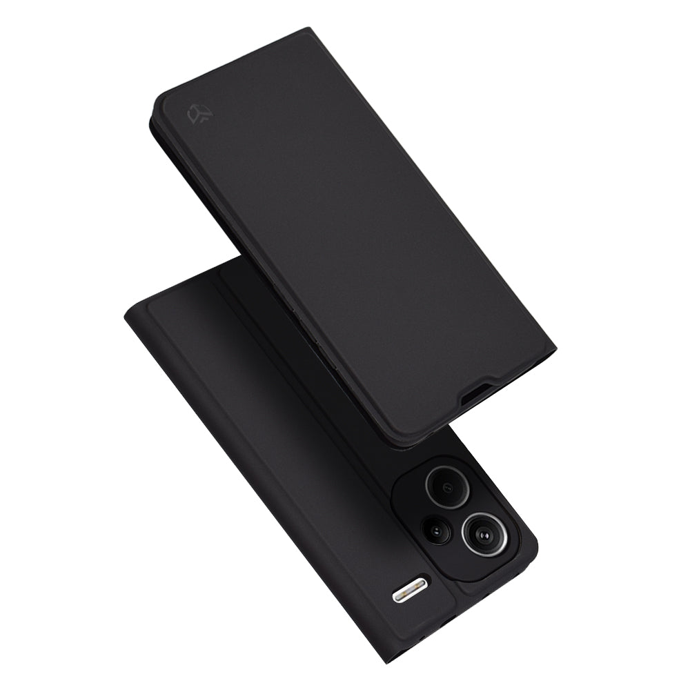 Custodia per Xiaomi Redmi Note 13 Pro+, Techsuit, Magskin Book, Nera