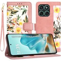 Custodia per Motorola Edge 60 Fusion / Edge 60, Techsuit, FlipCraft, Rosa — 3