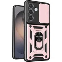 Custodia per Samsung Galaxy S26 S942, Techsuit, CamShield, Rosa Oro — 3