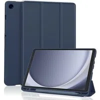Custodia per Samsung Galaxy Tab A11 / Tab A9, Techsuit, Flex Trifold, Blu — 3