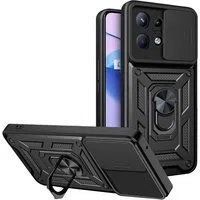 Custodia per Motorola Edge 50 Pro, Techsuit, CamShield, Nera — 3