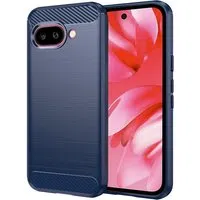 Custodia per Google Pixel 9a, Techsuit, Carbonio, Blu — 3