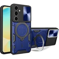Custodia per Samsung Galaxy S24 FE S721, Techsuit, CamGuard Pro, Blu — 3