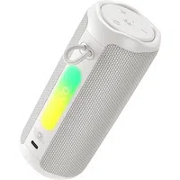 Cassa Portatile Bluetooth HOCO HC50, 8W, TWS, RGB, Impermeabile, Bianca — 3