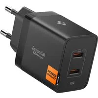 Caricabatterie Retea Spigen Essential, 47W, 3A, 2 x USB-C, Nero ACH09457 — 3