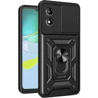 Custodia per Motorola Moto E13, Techsuit, CamShield, Nera — 3