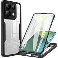 Custodia per Xiaomi Poco X6 / Note 13 Pro 5G, Techsuit, ColorVerse 360, Nera — 3