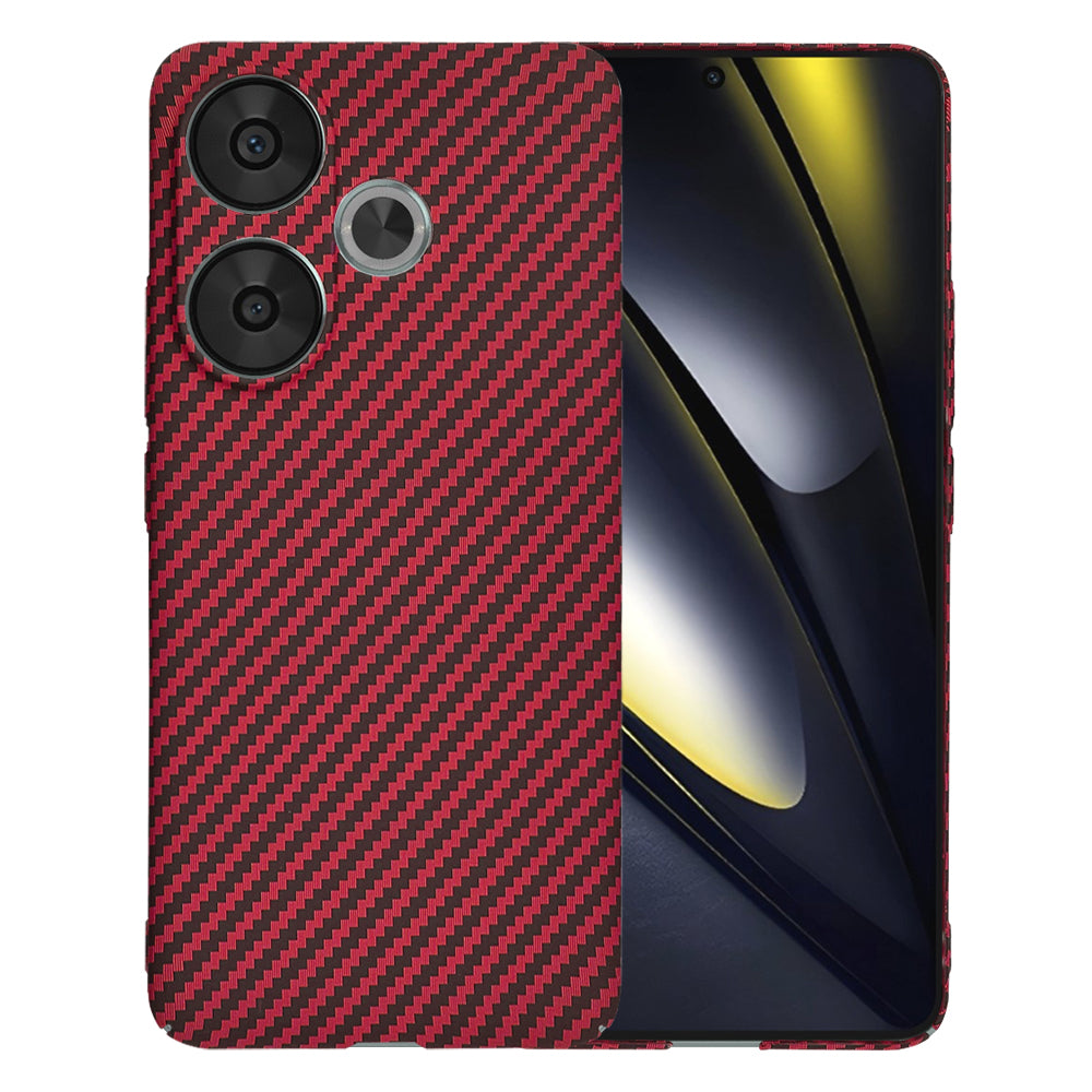 Techsuit Custodia per Xiaomi Poco F6, Techsuit, Carbonite FiberShell, Rossa