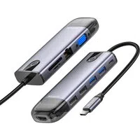 Hub USB-C McDodo HU-7420, 10in1, Grigio — 3