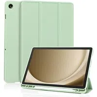 Custodia per Samsung Galaxy Tab A11+ / Tab A9+, Techsuit, Flex Trifold, Verde Matcha — 3