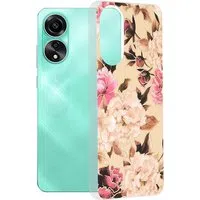 Custodia per Oppo A78 4G, Techsuit, Marble, Beige — 3