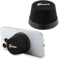 Cassa Portatile Bluetooth Guess Stand Magnetico Script Metallo, 3W, Nera — 3
