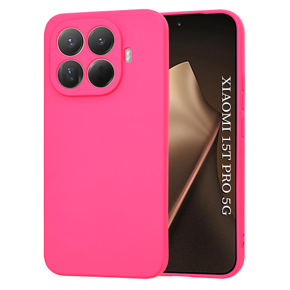 Techsuit Custodia per Xiaomi 15T Pro, Techsuit, SoftFlex, Rosa Scuro