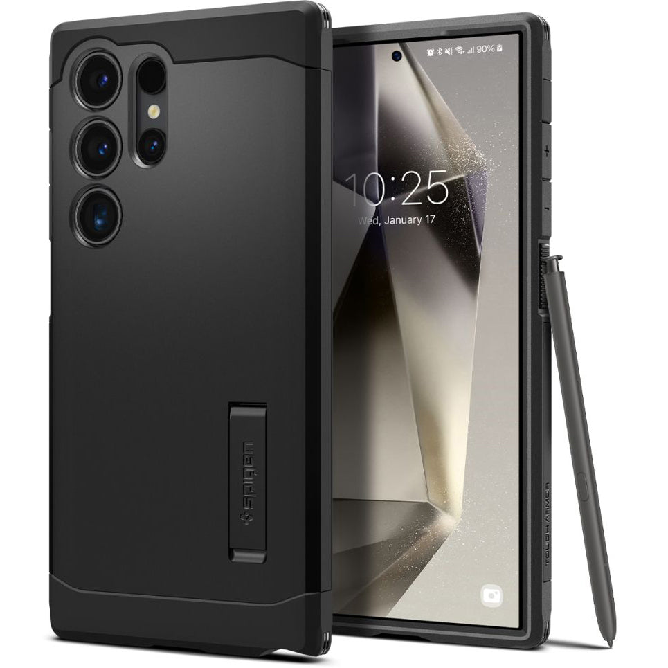 Spigen Custodia per Samsung Galaxy S24 Ultra S928, Spigen, Tough Armor, Nera ACS07300