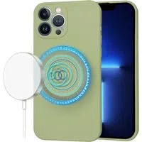 Custodia MagSafe per Apple iPhone 13 Pro Max, Techsuit, SoftFlex, Matcha — 3