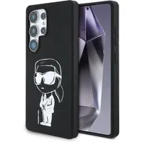 Custodia MagSafe per Samsung Galaxy S25 Ultra S938, Karl Lagerfeld, Silicone Graffiti, Nera — 3