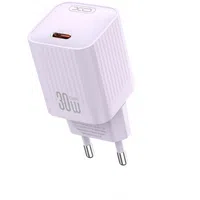 Caricatore da rete XO Design L148, 30W, 3A, 1 x USB-C, Viola — 3