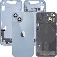 Copertura Batteria Apple iPhone 14, Con Scocca Centrale, Parti Complete, Blu, Swap Premium — 3