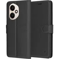 Custodia per Honor 400, Techsuit, Leather Folio, Nera — 3