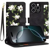 Custodia per Apple iPhone 16 Pro, Techsuit, FlipCraft, Nera — 3
