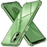 Custodia per Motorola Moto G35, Techsuit, Shockproof Clear, Trasparente — 3