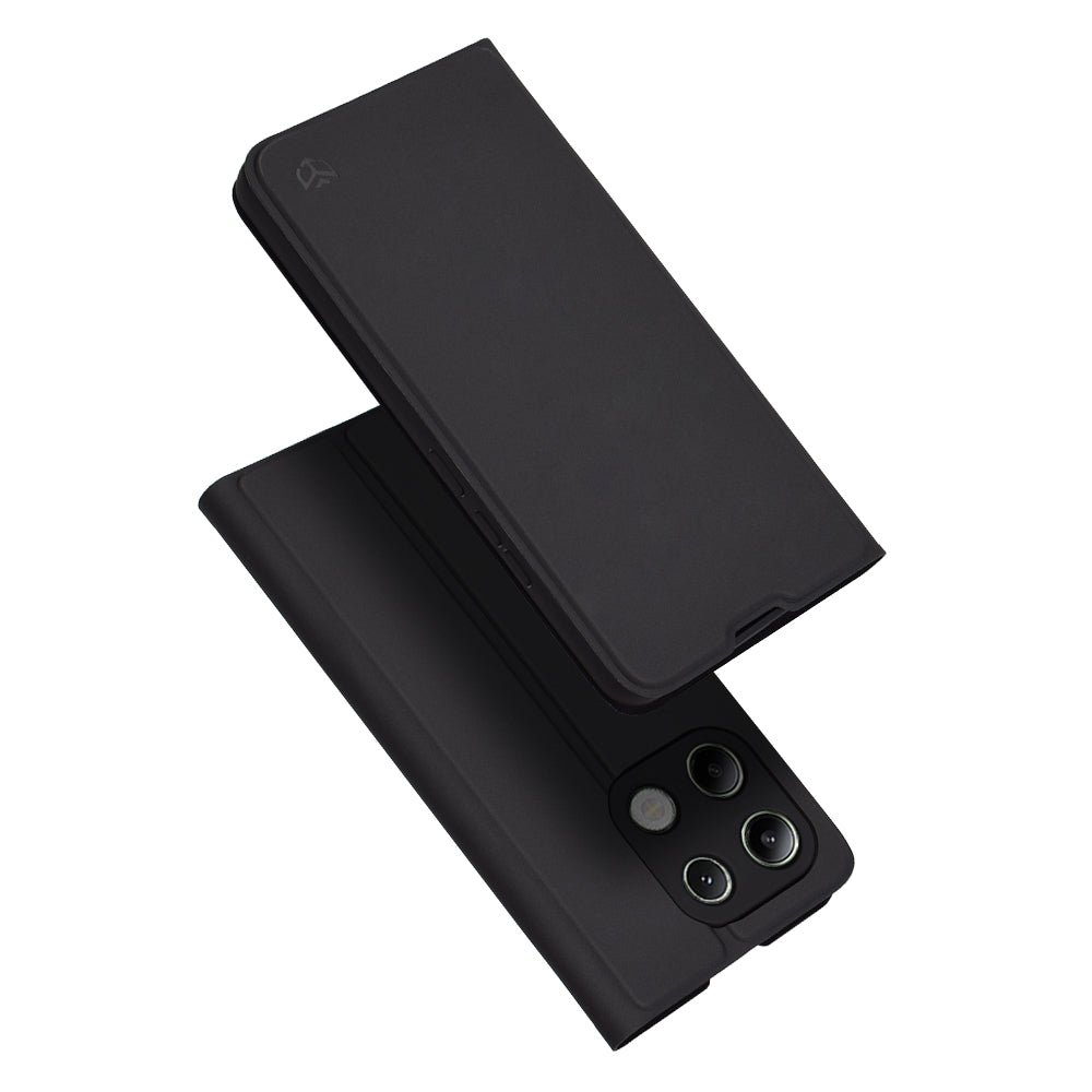 Custodia per Xiaomi Redmi Note 13 4G, Techsuit, Magskin Book, Nera