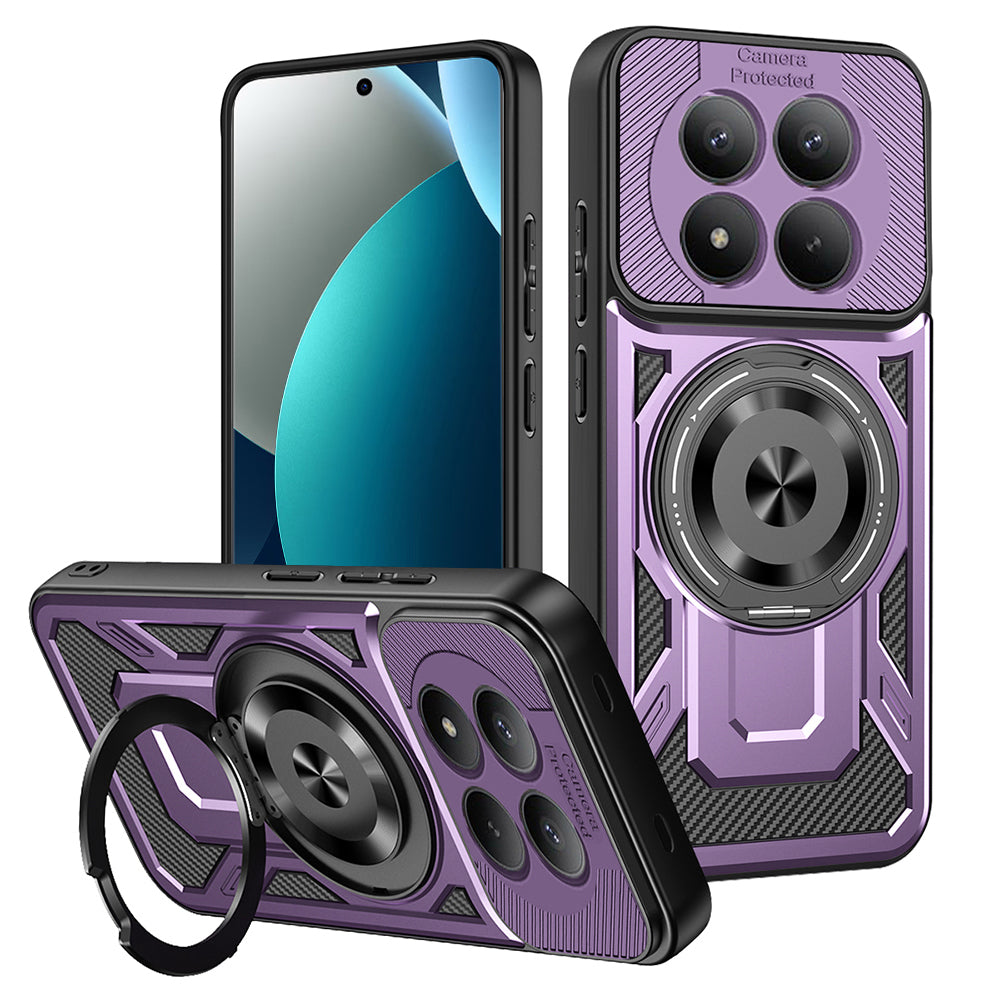 Custodia per Xiaomi Redmi Note 15 Pro 4G, Techsuit, RuggedCam, Viola