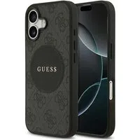 Custodia MagSafe per Apple iPhone 17, Guess, 4G Circle Classic Logo, Nera — 3