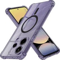 Custodia MagSafe per Xiaomi Redmi Note 14 4G (Standard), Techsuit, Shockproof Clear, Fumè — 3