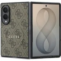 Custodia MagSafe per Samsung Galaxy Z Fold8 F971, Guess, 4G Leather Classic, Marrone