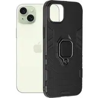 Custodia per Apple iPhone 15 Plus, Techsuit, Shield, Nera — 3