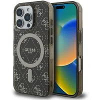 Custodia MagSafe per Apple iPhone 16 Pro Max, Guess, IML 4G Background, Marrone — 3