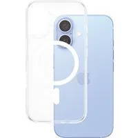 Custodia MagSafe per Apple iPhone 16, PanzerGlass, HardCase, Bianco Trasparente — 3