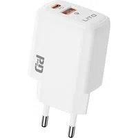 Caricabatterie Retea Lito LC28, 20W, 3A, 1 x USB-A - 1 x USB-C, Bianco — 3