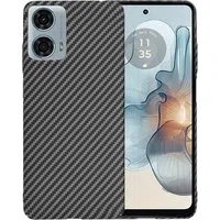 Custodia per Motorola Moto G24 Power, Techsuit, Carbonite FiberShell, Nera — 3