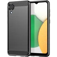 Custodia per Samsung Galaxy A03 Core A032, Techsuit, Carbonio, Nera — 3