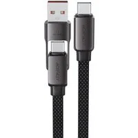 Cavo Dati e Ricarica USB-C - USB-A / USB-C Acefast C13-04, 60W, 1.2m, Nero — 3